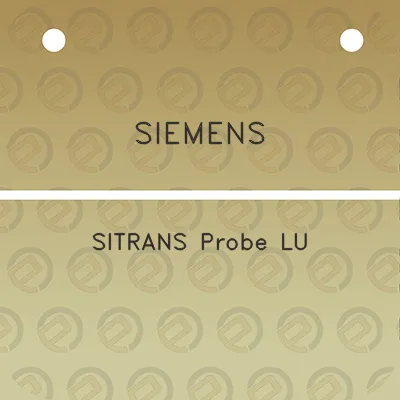 siemens-sitrans-probe-lu