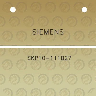 siemens-skp10-111b27