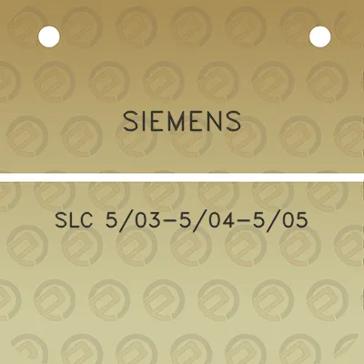 siemens-slc-503-504-505