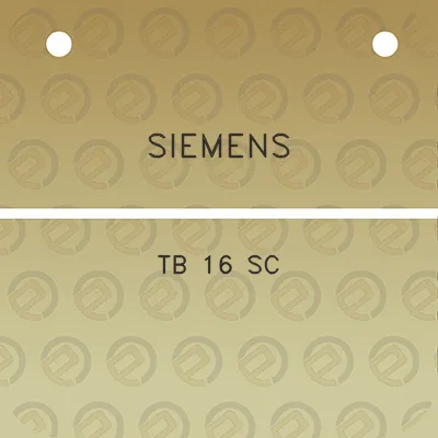 siemens-tb-16-sc