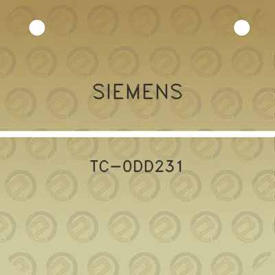 siemens-tc-0dd231