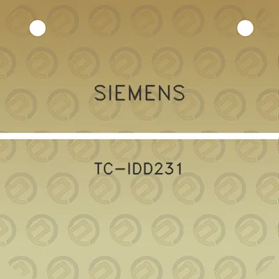 siemens-tc-idd231