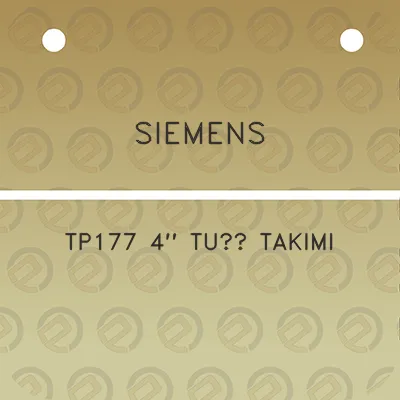 siemens-tp177-4-tus-takimi