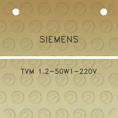 siemens-tvm-12-50w1-220v