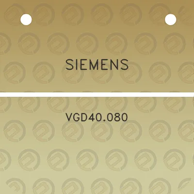 siemens-vgd40080