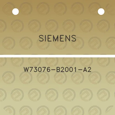 siemens-w73076-b2001-a2