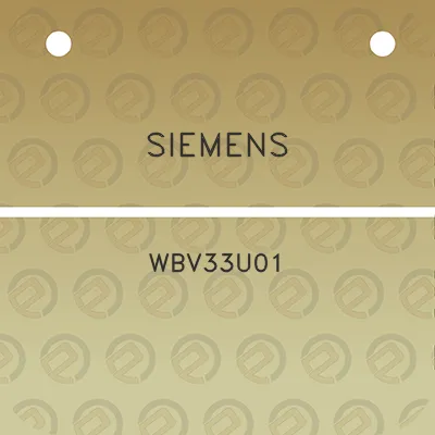 siemens-wbv33u01