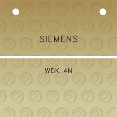 siemens-wdk-4n