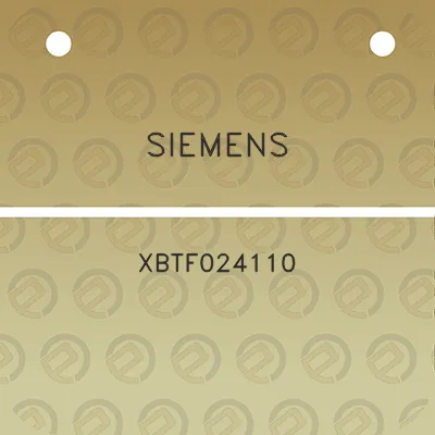 siemens-xbtf024110