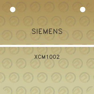 siemens-xcm1002