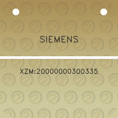 siemens-xzm20000000300335