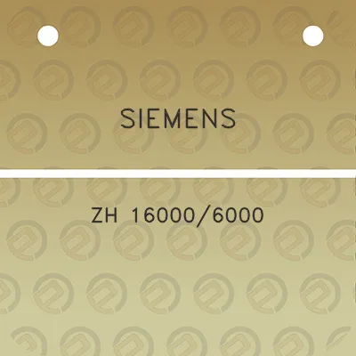 siemens-zh-160006000