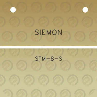 siemon-stm-8-s