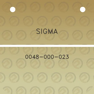 sigma-0048-000-023