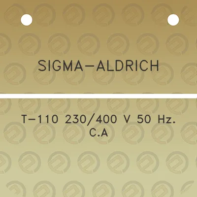 sigma-aldrich-t-110-230400-v-50-hz-ca