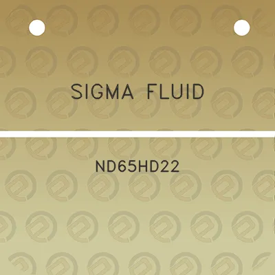 sigma-fluid-nd65hd22