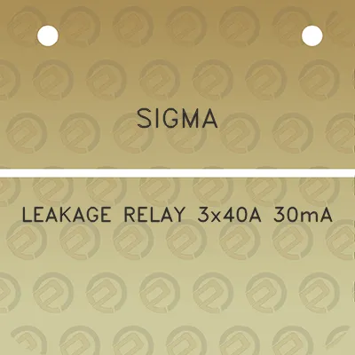 sigma-leakage-relay-3x40a-30ma