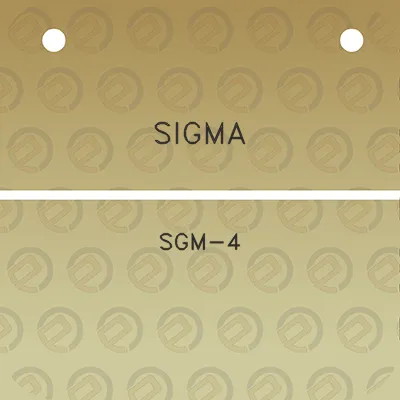 sigma-sgm-4