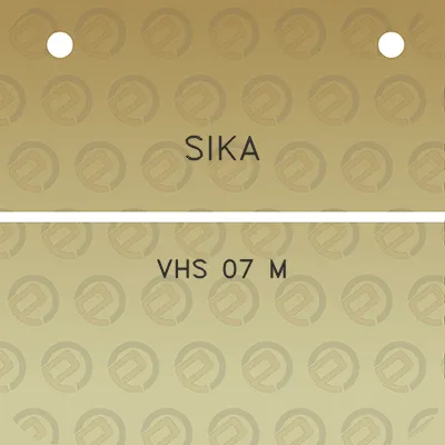 sika-vhs-07-m