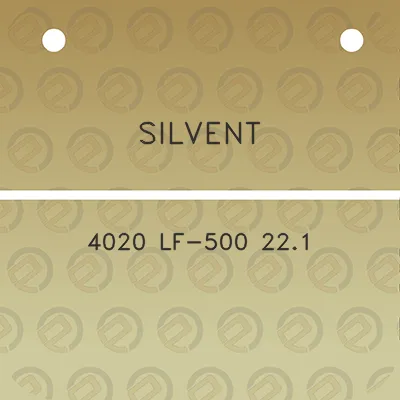 silvent-4020-lf-500-221