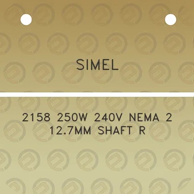 simel-2158-250w-240v-nema-2-127mm-shaft-r