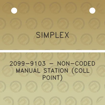 simplex-2099-9103-non-coded-manual-station-coll-point