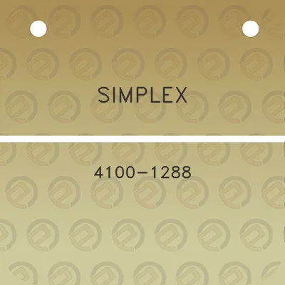 simplex-4100-1288