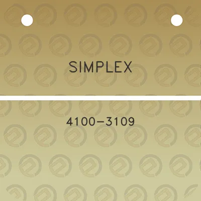 simplex-4100-3109