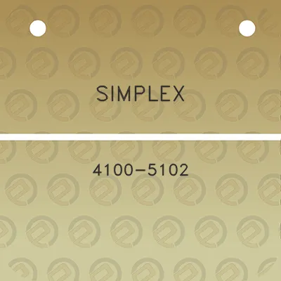 simplex-4100-5102