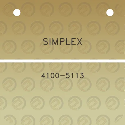 simplex-4100-5113