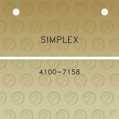 simplex-4100-7158