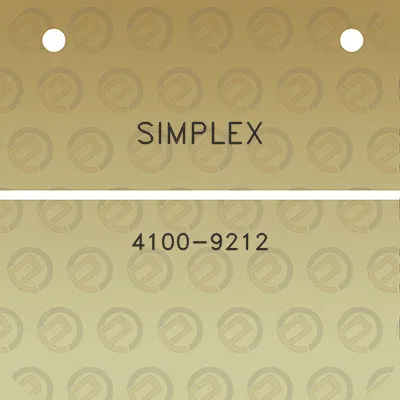 simplex-4100-9212