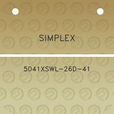 simplex-5041xswl-26d-41