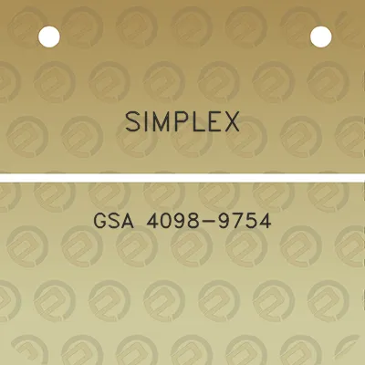 simplex-gsa-4098-9754