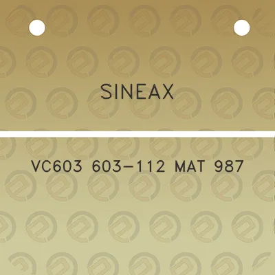 sineax-vc603-603-112-mat-987