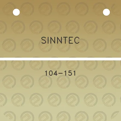 sinntec-104-151