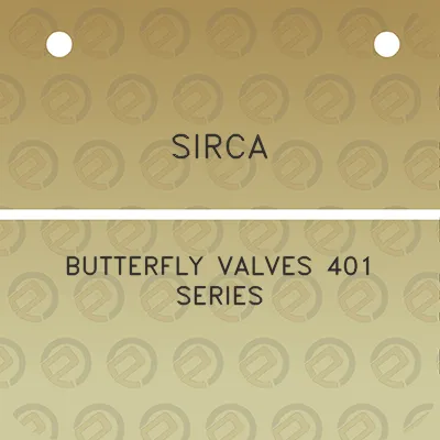 sirca-butterfly-valves-401-series