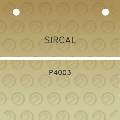 sircal-p4003