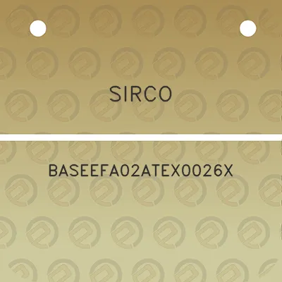 sirco-baseefa02atex0026x