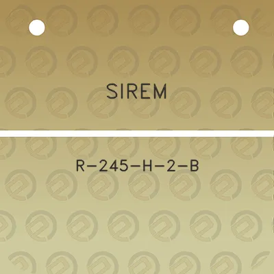 sirem-r-245-h-2-b