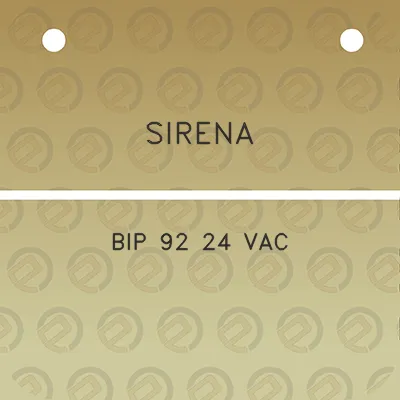 sirena-bip-92-24-vac