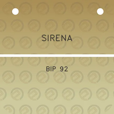 sirena-bip-92