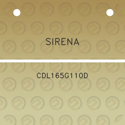 sirena-cdl165g110d