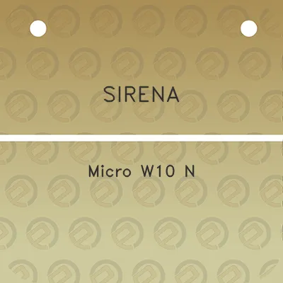 sirena-micro-w10-n