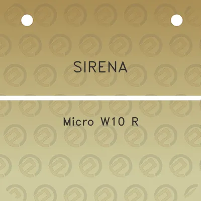 sirena-micro-w10-r