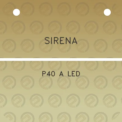 sirena-p40-a-led