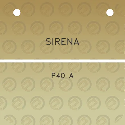 sirena-p40-a