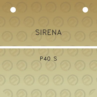 sirena-p40-s