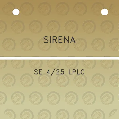 sirena-se-425-lplc