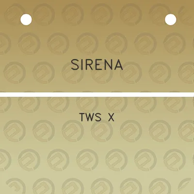 sirena-tws-x